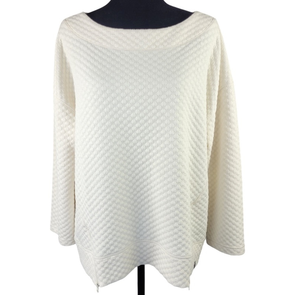 ✅ NWT Talbots Petite Ivory color boat neck sweater size XL